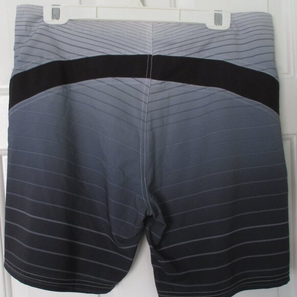 Op Opflex 4-way Stretch Mens Gray Black Swim Board Short NWOT - Size 35W - Picture 2 of 5
